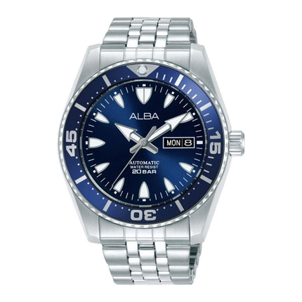Alba Mechanical AL4809X1 Automatic Men Blue Dial Stainless Steel Strap