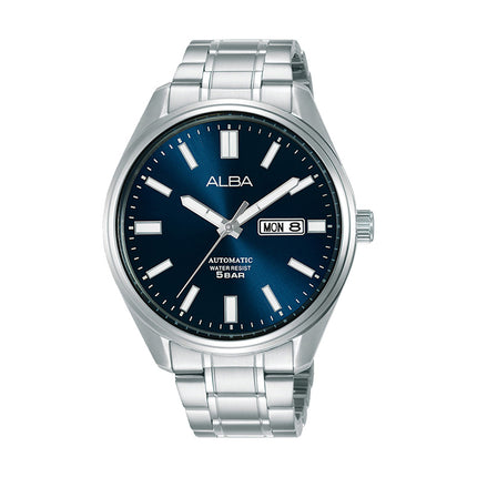 Alba Mechanical AL4151X1 Blue Dial Stainless Steel Strap