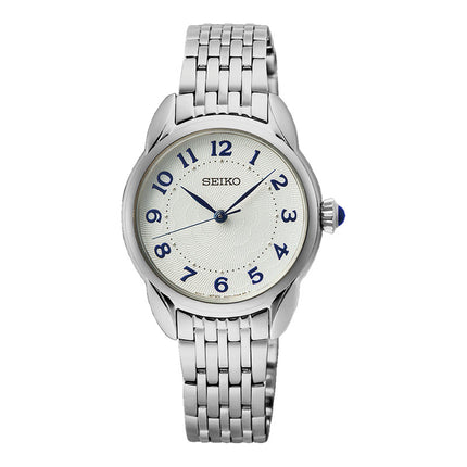 Seiko Ladies SUR561P1 White Dial Stainless Steel Strap