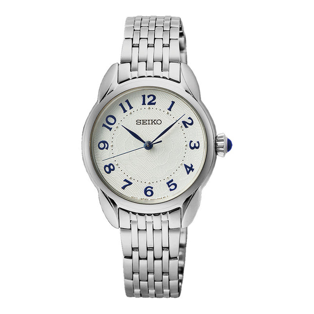 Seiko Ladies SUR561P1 White Dial Stainless Steel Strap