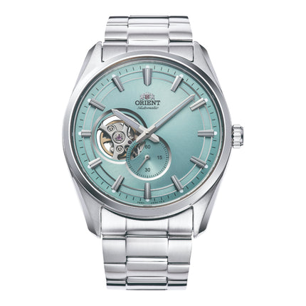 Orient Contemporary RA-AR0009L Semi Skeleton Series Baby Blue Dial Stainless Steel Strap