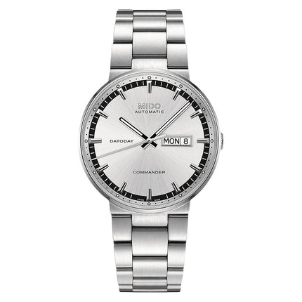MIDO Commander M014.430.11.031.80 Datoday Automatic Silver Dial Stainless Steel Strap