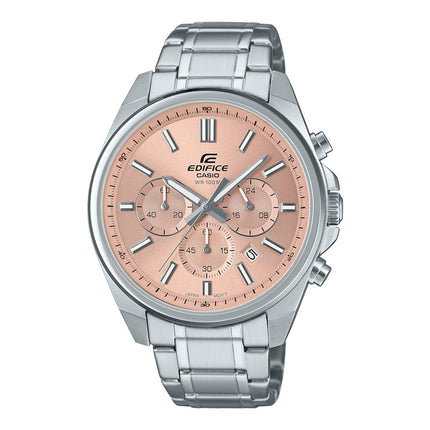 Casio Edifice EFV-650D-4AVUDF Chronograph Rose Gold Dial Stainless Steel Band