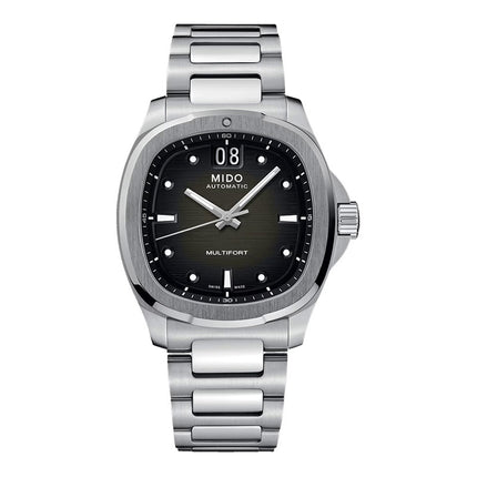 MIDO Multifort TV Big Date M049.526.11.081.00 Grey Gradient Dial Stainless Steel Strap