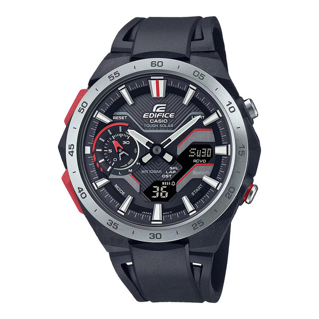 Casio Edifice ECB-2200P-1ADF Men Windflow Digital Analog Black Dial Black Resin Band