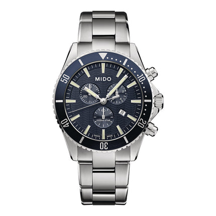 MIDO Ocean Star M026.417.11.041.00 Chronograph Blue Navy Dial Stainless Steel Strap