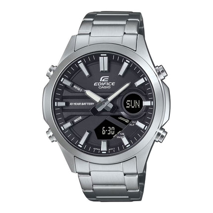 Casio Edifice EFV-C120D-1ADF Black Digital Analog Dial Stainless Steel Band