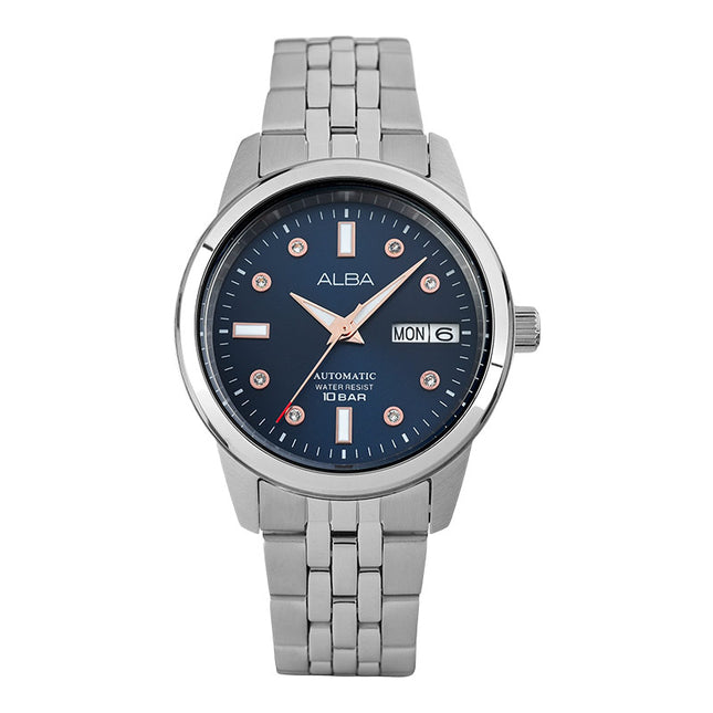 Alba AL4669X1 Ladies Automatic Blue Dial Stainless Steel Strap