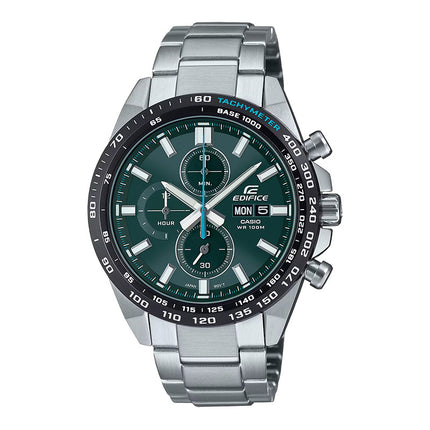 Casio Edifice EFR-574DB-3AVUDF Chronograph Green Dial Stainless Steel Band