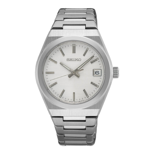 Seiko Ladies SUR573P1 Discover More Silver Dial Stainless Steel Strap