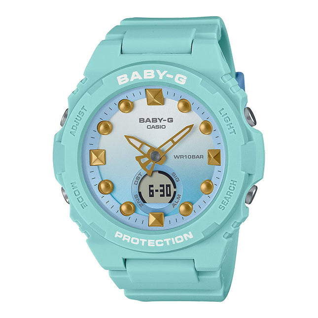 Casio Baby-G BGA-320-3ADR Be You Be Me Digital Analog Dual Tone Dial Blue Resin Band