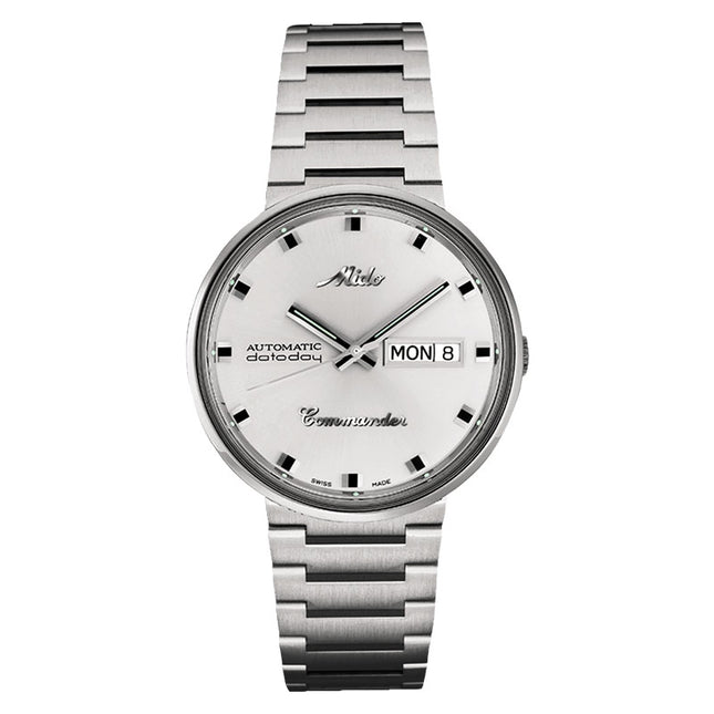 MIDO Commander M8429.4.21.23 Dateday Automatic Silver Dial Stainless Steel Strap
