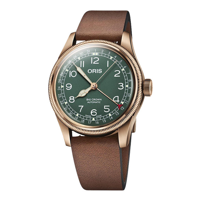 Oris Big Crown 01-754-7741-3167-07-5-20-58BR Pointer Date 80th Anniversary Edition Leather Strap