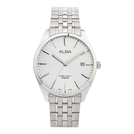 Alba AS9Q91X1 Men Silver Dial Stainless Steel Strap
