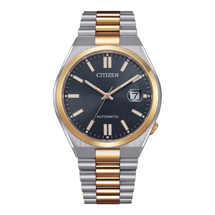 Citizen Mechanical NJ0154-80H Automatic Men Tsuyosa Dark Grey Dial Dual Tone Stainless Steel Strap