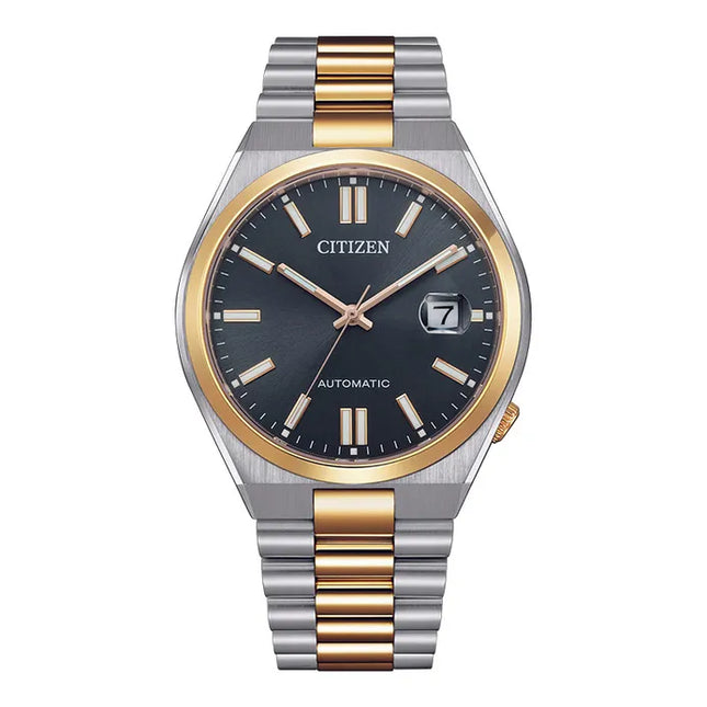 Citizen Mechanical NJ0154-80H Automatic Men Tsuyosa Dark Grey Dial Dual Tone Stainless Steel Strap