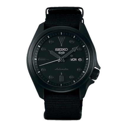Seiko 5 Sports SRPE69K1 SKX Street Style Black Dial Black Nylon Strap