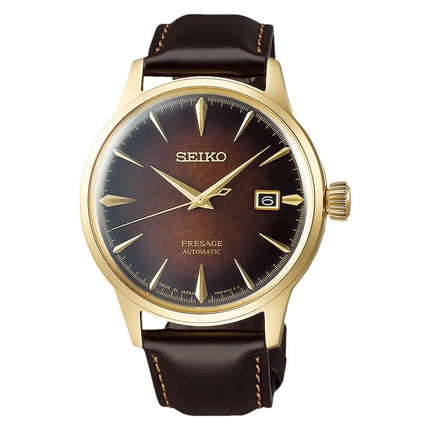 Seiko Presage SRPD36J1 Cocktail Limited Edition Automatic Brown Dial Brown Leather Strap