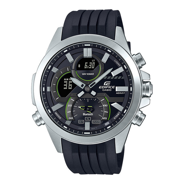 Casio Edifice ECB-30P-1ADF Smartphone Link Model Digital Analog Dial Black Resin Band