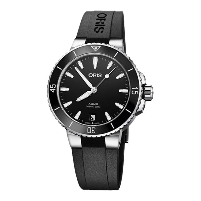 Oris Aquis 01-733-7731-4154-07-4-18-64FC Date Black Dial Black Rubber Strap