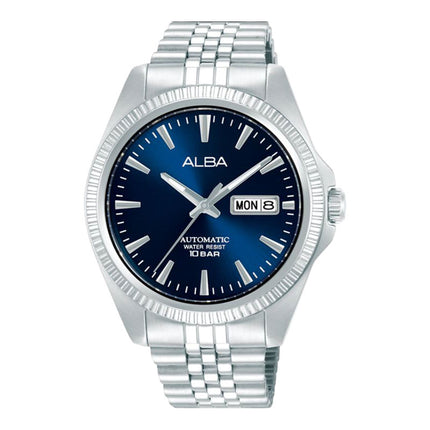 Alba Mechanical AL4787X1 Men Blue Dial Stainless Steel Strap