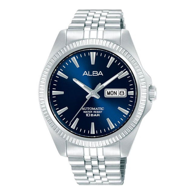 Alba Mechanical AL4787X1 Men Blue Dial Stainless Steel Strap