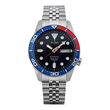 Alba Mechanical AL4191X1 Men Blue Dial Stainless Steel Strap