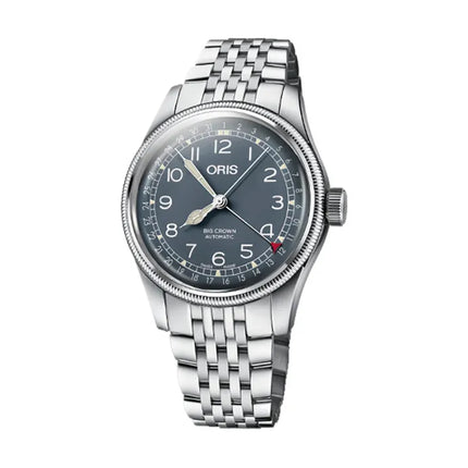 Oris Big Crown Pointer Date 01-754-7741-4065-07-8-20-22 Men Blue Dial Stainless Steel Strap