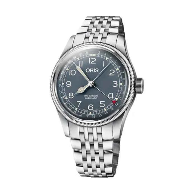 Oris Big Crown Pointer Date 01-754-7741-4065-07-8-20-22 Men Blue Dial Stainless Steel Strap