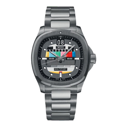 MIDO Multifort TV Big Date S01E02 M049.526.33.081.01 Grey Gradient Special Edition 2 Extra Straps
