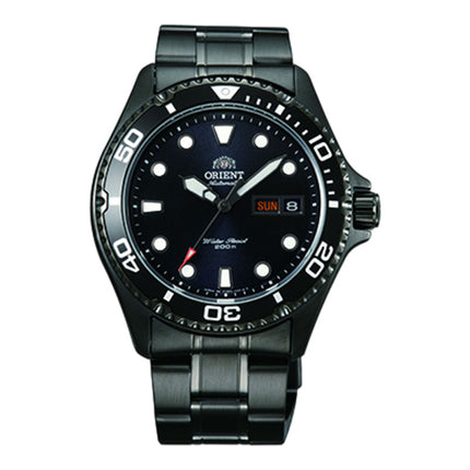 Orient Black Ray Raven II TAA02003B Automatic Black Dial Gunmetal Stainless Steel Strap