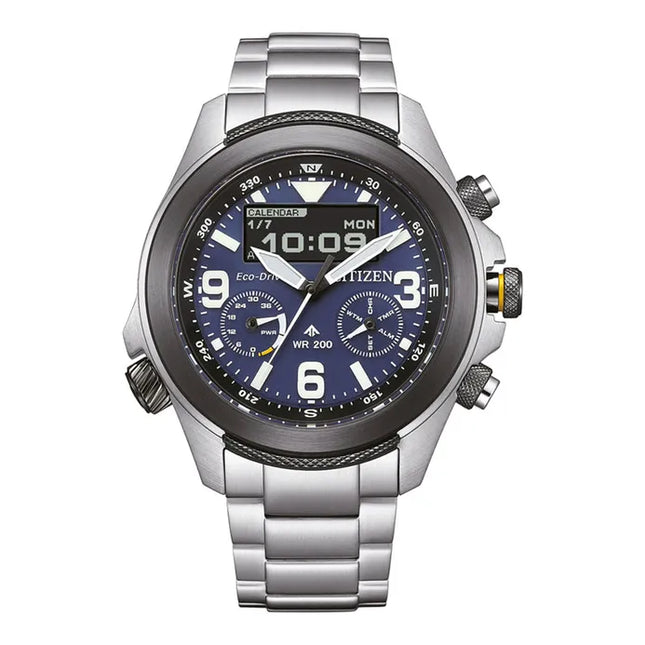 Citizen Promaster JV1006-51L Land 35th Anniversary Analog Digital Dial Stainless Steel Strap