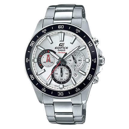 Casio Edifice EFV-570D-7AVUDF Chronograph Men Silver Dial Stainless Steel Band