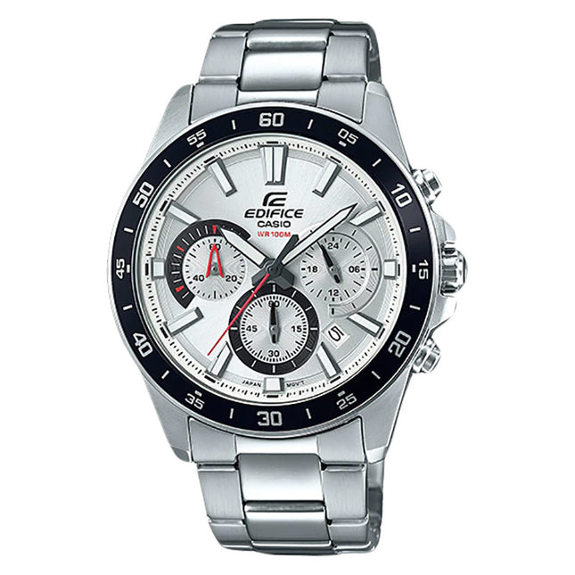 Casio Edifice EFV-570D-7AVUDF Chronograph Men Silver Dial Stainless Steel Band