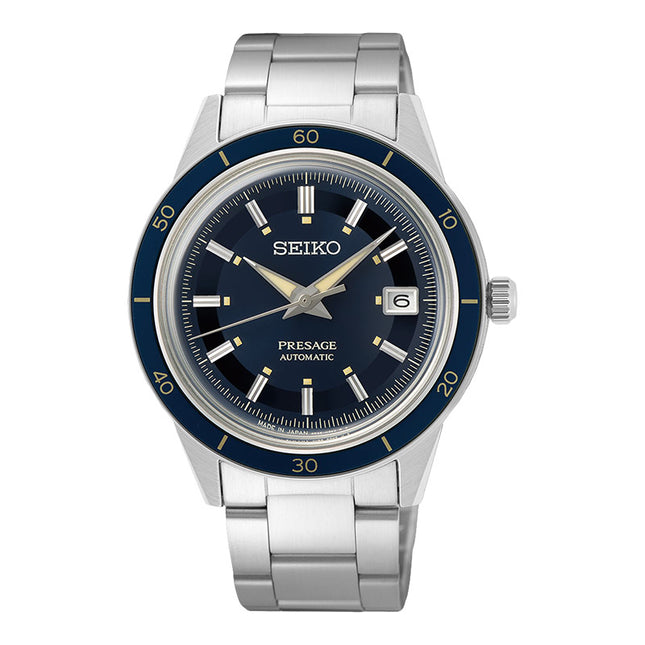 Seiko Presage SRPG05J1 Style60s Automatic Blue Dial Stainless Steel Strap