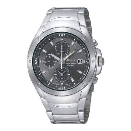 Seiko Chronograph SND779P1 Grey Dial Stainless Steel Strap