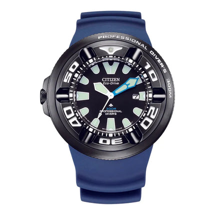 Citizen Promaster Marine BJ8055-04E Ecozilla Black Dial Blue Polyurethane Strap