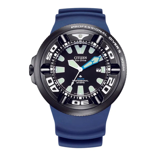 Citizen Promaster Marine BJ8055-04E Ecozilla Black Dial Blue Polyurethane Strap