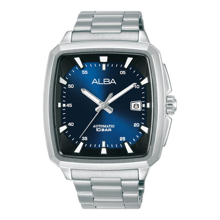 Alba Mechanical AU4039X1 Automatic Men Blue Dial Stainless Steel Strap
