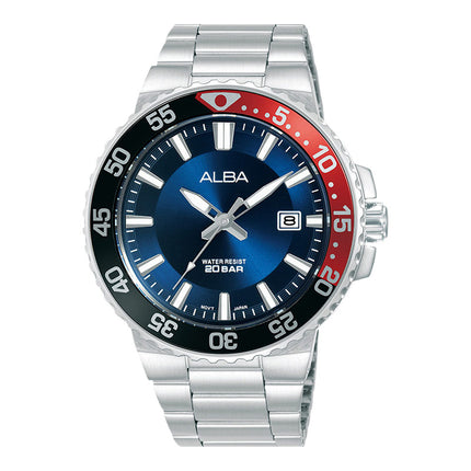 Alba Active AS9S79X1 Men Blue Dial Stainless Steel Strap