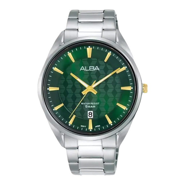 Alba AS9Q79X1 Green Dial Stainless Steel Strap