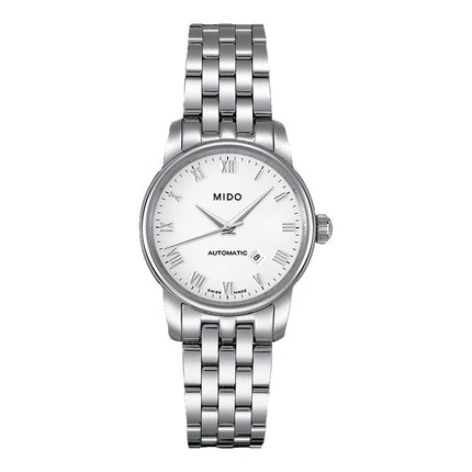 MIDO Baroncelli M7600.4.26.1 Lady Automatic White Dial Stainless Steel Strap 