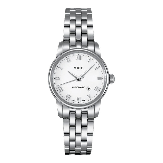 MIDO Baroncelli M7600.4.26.1 Lady Automatic White Dial Stainless Steel Strap 