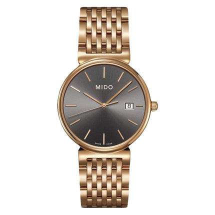 MIDO Dorada M1130.3.13.1 Grey Dial Rose Gold Stainless Steel Strap