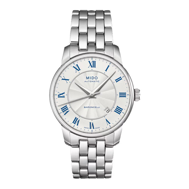 MIDO Baroncelli M8600.4.21.1 Lady Automatic Silver Dial Stainless Steel Strap 