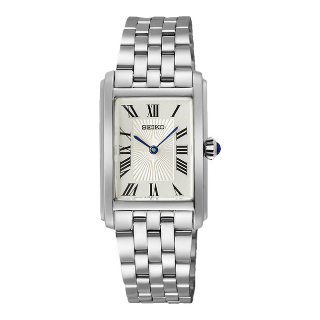 Seiko Ladies SWR083P1 White Dial Stainless Steel Strap