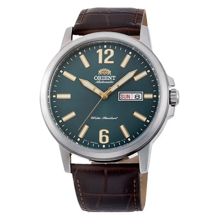 Orient RA-AA0C06E Men Green Dial Brown Leather Strap