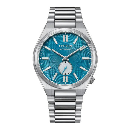 Citizen Mechanical NK5010-51L Tsuyosa Small Second Automatic Textured Blue Dial St Steel Strap