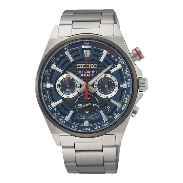 Seiko Chronograph SSB407P1 Blue Dial Stainless Steel Strap
