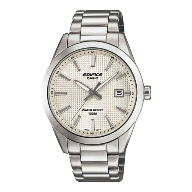 Casio Edifice EFV-160D-7AVDF White Silver Dial Stainless Steel Band